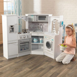 Kidkraft virtuve Ultimate Corner Play Kitchen White, 53386