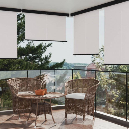Balkona sānu markīze, krēmkrāsas, 170x250 cm