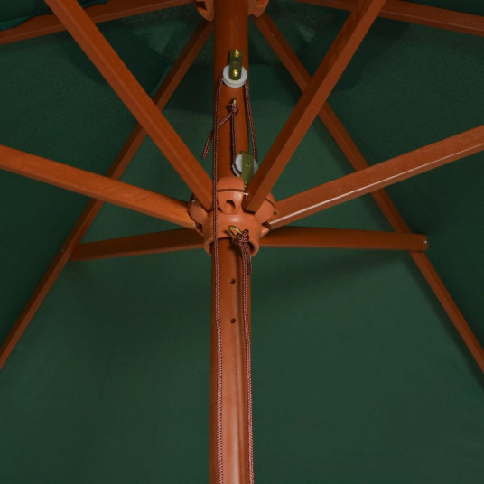 Saulessargs, 270x270 cm, koka kāts, zaļš